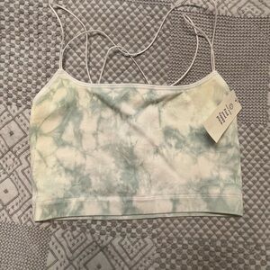 Gilly Hicks cropped tie-dye bralette tank top new with tags.